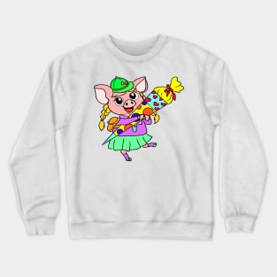 School start of school children school bag Crewneck Sweatshirt